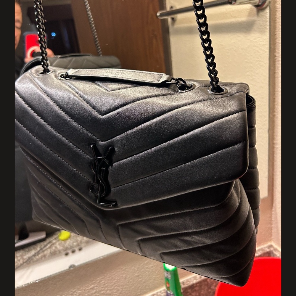 Saint LaurentBlack Shoulder Bag. YSL Lou Lou NEVER USED! counter offers welcome